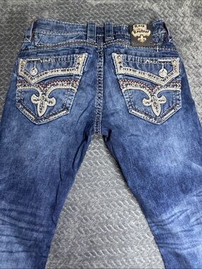 Rock Revival Men’s Geras Straight Blue Jeans